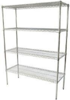 Craven Firmashelf 4000 3 Tier 1500mm High Racking With Bright Chrome Shelving