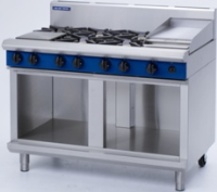 Blue Seal G518C 6 Burner/300mm Griddle Cooktop