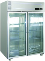 Blizzard HB2SSCR 2/1GN Hinged Double Door Display Fridge