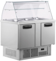 Inomak BS7300 2 Door Refrigerated Display Prep Counter