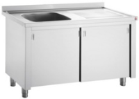 Inomak Single Catering Sink on Cupboard