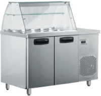 Inomak ZQ99 2 Door Refrigerated Display Prep Counter