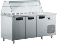 Inomak ZQ999 3 Door Refrigerated Display Prep Counter