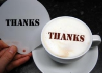 Thanks Drink Stencil JAG9558