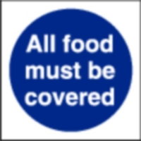 All Food Must Be Covered Sign