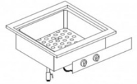 Giorik LBE6811D Drop In Wet Well Bain Marie