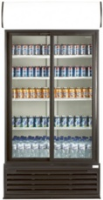 LEC DR957 Hinged Double Door Display Fridge