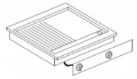 Giorik LGE6821D Drop In Twin Electric Griddle - Half Ribbed Half Smooth Plate