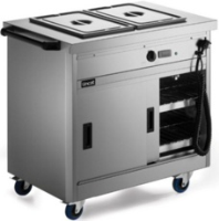 Lincat P6B2 Bain Marie Top Mobile Hot Cupboard