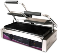 Pantheon CGS2R Ribbed Double Panini Grill