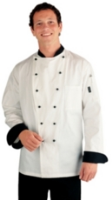 Chef Works A503 White Long Sleeve Paris Chefs Jacket
