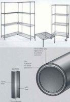 Perma Plus 4 Tier 1820mm High Racking With Wire Shelving