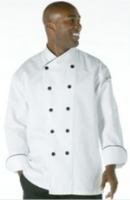 Chef Works A600 White Long Sleeve Pisa Executive Chefs Jacket