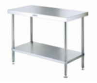 Simply Stainless 600mm Deep Table With 1 Undershelf