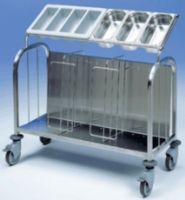 Tray/Plate & Cutlery Trolley