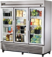 True T-72G Stainless Steel Display Fridge