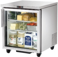 True TUC-27G Stainless Steel Undercounter Display Fridge