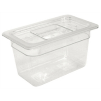 Vogue Clear Polycarbonate 1/9 Gastronorm Containers