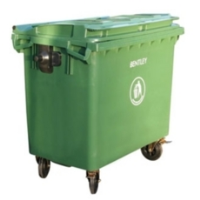 Roll Top Lid Wheelie Bin