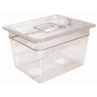 Vogue Clear Polycarbonate 1/4 Gastronorm Container