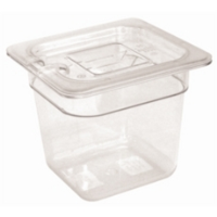 Vogue Clear Polycarbonate 1/6 Gastronorm Containers