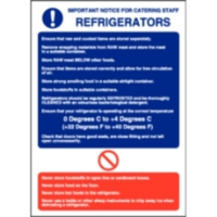 Refrigerator Guidelines Sign