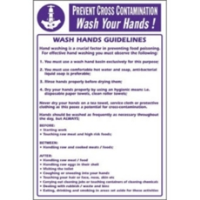 Prevent Cross Contamination Wash Hands Sign