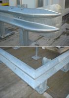 Galvanised corrugated beam barrier
