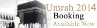 Booking Open For Umrah 2014