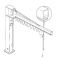 Donati GBA Overbraced Profile Section Free Standing Jib Cranes up to 1,000 kg capacity