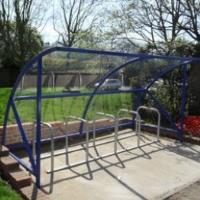 10 Space BDS Cycle Shelter with Toastrack