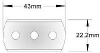 Knives for packaging equipment 