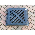 Composite Gully Grate and Frame 390 x 390mm Clear Opening - Lockable. Rated D400 (40 ton) CG3939D400