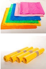 Bespoke Polythene Bags in a Range of Colours