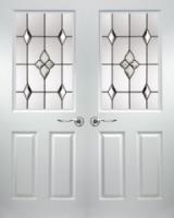 Internal Solid White Primed French Doors