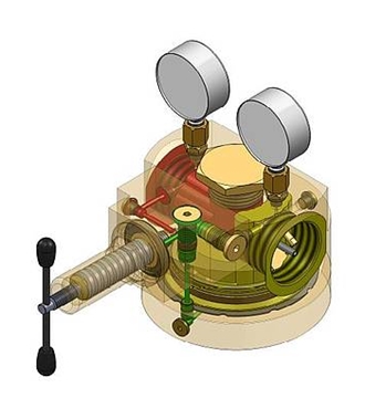 Dome-loaded gas pressure regulators