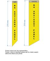 Tie a Yellow Ribbon Vertical Conference Ribbon