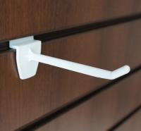 Single Prong Slat Hook with Overhead Arm for Price Ticket