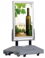 Graphics poster holder pavement signs