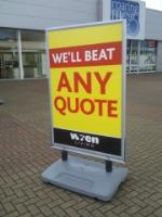 Graphics Poster Holder forecourt signs
