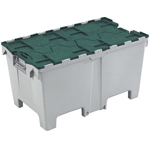 HogBox Large Attached Lid Container with Pallet Feet 
