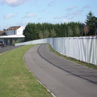 Solid Vertical Bar Metal Railings
