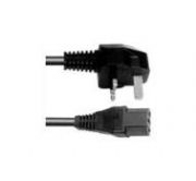 UK Power Cord (5amp) to IEC connector 2m Black