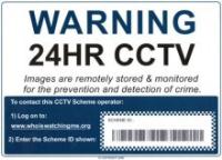 PROLINE-PLUS - CCTV EXTERNAL 24HR WARNING SIGN A4 RIGID PLASTIC 