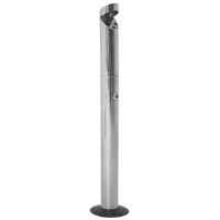 Stainless Steel Floor Standing Smokers' Pole Cigarette Bin