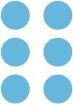 Coloured Dots - Light Blue 