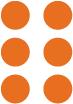 Coloured Dots - Orange 