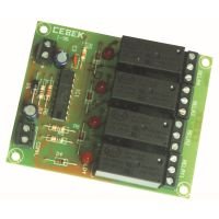 4-Channel Multiplexed Remote Control Relay Receiver