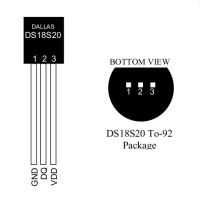 Dallas DS18S20 Temperature Sensor (TO92)