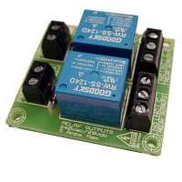 2 Channel 5A SPDT Mains Relay Board (6-12-24Vdc Input Versions)